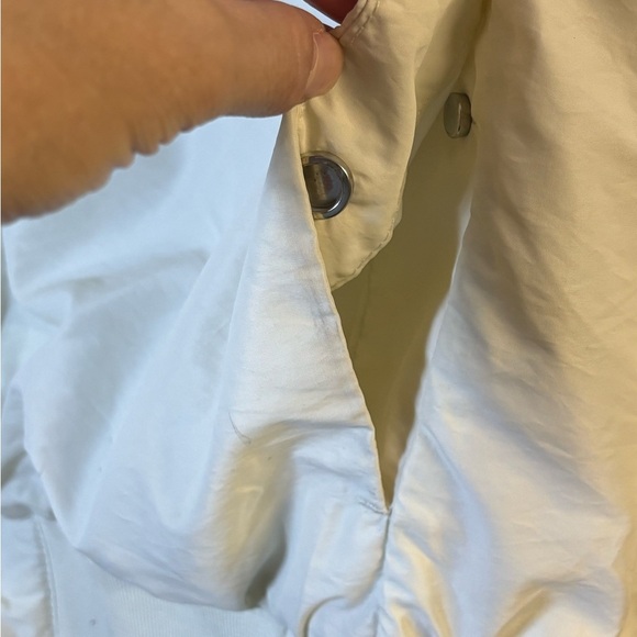 H&M White XL Bomber Jacket Zip - Picture 7 of 9